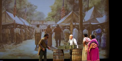 Actors performing