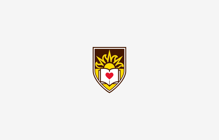 Lehigh shield with a grey background
