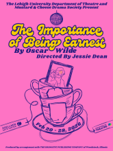 Poster for the Importance of Being Earnest production by Oscar Wilde.