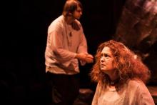 Lehigh University Theatre - Medea, frightened woman