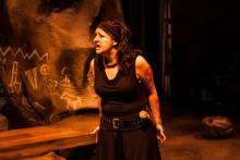 Lehigh University Theatre - Medea, woman with paint on her face