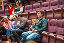 Lehigh University Theatre - Mark Hollmann Visits Lehigh, people smiling