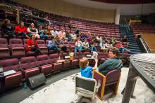 Lehigh University Theatre - Mark Hollmann Visits Lehigh, view from stage