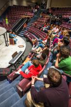 Lehigh University Theatre - Mark Hollmann Visits Lehigh, top view of everyone