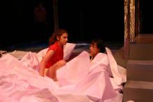 Lehigh University Theatre - Top Girls, two women on ground