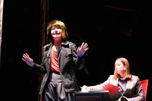 Lehigh University Theatre - Top Girls, woman with hands up