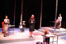 Lehigh University Theatre - Top Girls, women at desks