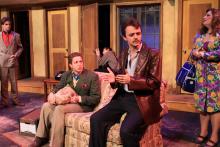 Lehigh University Theatre - Noises Off, two men on couch