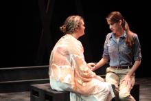 Lehigh University Theatre - Five Flights, women sitting and talking