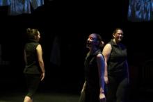 Lehigh University Theatre - The Good Body, three women in black