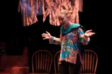 Lehigh University Theatre - The Good Body, woman with hands out