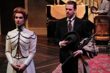 Lehigh University Theatre - The Little Foxes, man with hat in hands