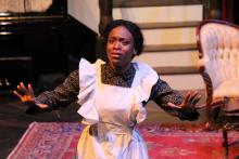 Lehigh University Theatre - The Little Foxes, woman looking startled
