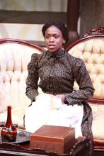 Lehigh University Theatre - The Little Foxes, woman sewing