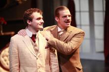 Lehigh University Theatre - The Little Foxes, man with hands on another man's shoulders