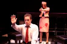 Lehigh University Theatre - House of Yes, woman and man during play